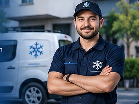 Servis teknisyeni ve servis aracı